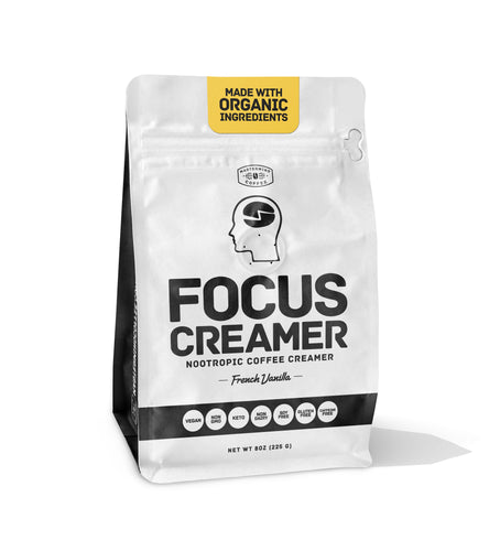 Mastermind Coffee Focus Creamer - French Vanilla Keto Creamer, Made With Organic Ingredients, Non Dairy, Sugar Free, Nootropic Coffee Creamer